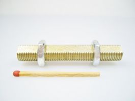 SEWOART Messing Nippelrohr M10 300mm - Gold Für DIY Lampenbau