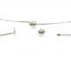 Halsreif aus Messingdraht - abschraubbare Kugel - 1,3mm Draht-silvered-42 cm