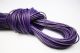 Lederband - Rindsleder 2 mm Ø - violett - 1 m lang