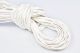 Lederband - Rindsleder 2 mm Ø - weiß - 1 m lang