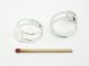 Nr.: 583101 Fingerring - 925er Silber - Platte 12mm Ø - verstellbar - 1mm dick