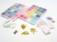DIY-Set - 6mm Heishi-Perlen aus Polymer Clay - Bunt-Gold-Quasten-Mix