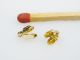 Perlkappe aus Messing - 5x5 mm - goldfarben